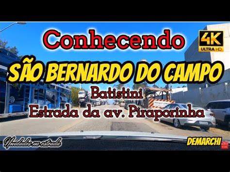 Conhecendo cidade de São Bernardo do Campo Batistini até entrada da