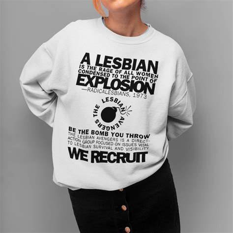 Lesbian Explosion Riot Sweatshirt Dyke Vintage Retro Tomboy Etsy