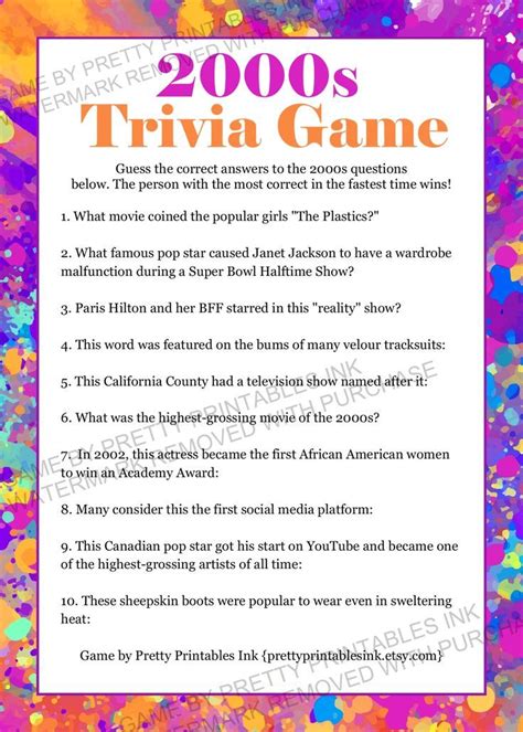 S Trivia Game Test Your Knowledge