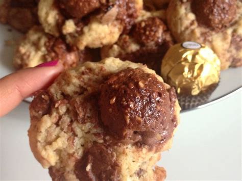 Cookies Aux Ferrero Rocher Recette Ptitchef Recipe Desserts