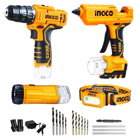 Ingco V Cordless Tool Combo Pack Cosli