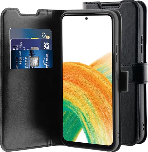 BeHello Samsung Galaxy A34 Gel Wallet Case Black Bol