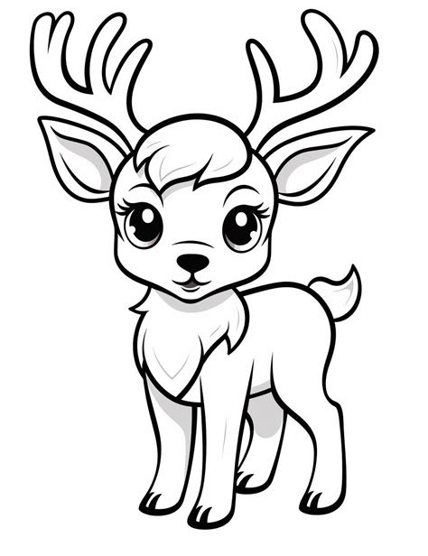 Reindeer Coloring Pages Printable