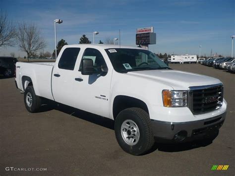 2009 Summit White Gmc Sierra 3500hd Work Truck Crew Cab 4x4 12945702 Photo 3