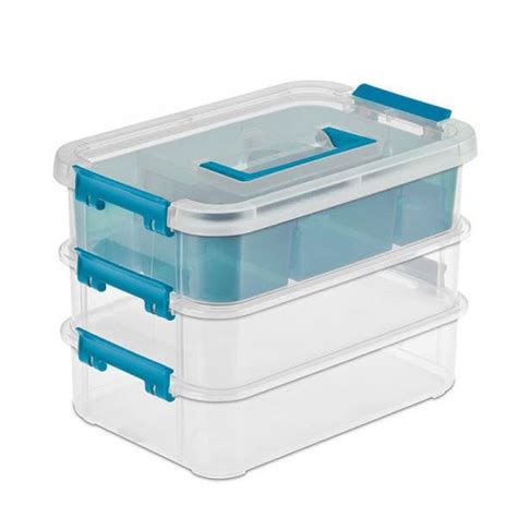 Set De Cajas Organizadoras Sterilite Plastica Transparente