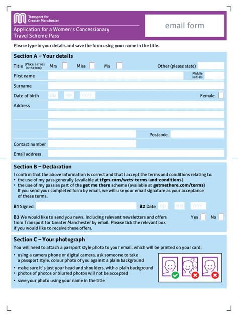 Fillable Online Download Concessionary Bus Pass Application Form Fax