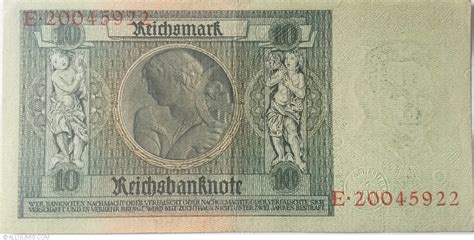 10 Reichsmark 1929 (22. I.) - F, 1929; (1945) Issue - 10 Reichsmark ...