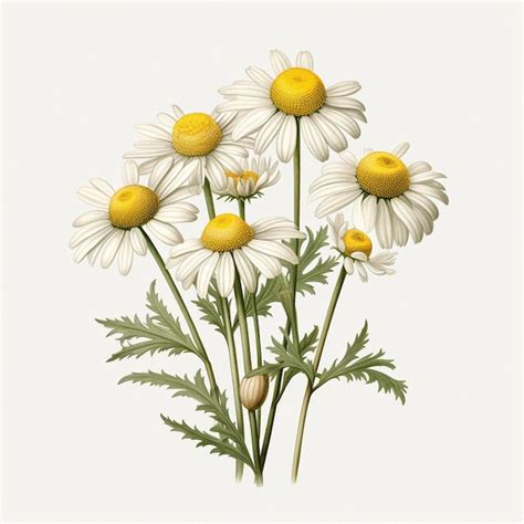 Premium AI Image Chamomile Anthemis Nobilis Illustration From Medical