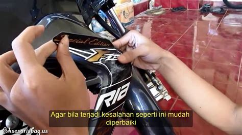 Tutorial Cara Mudah Memasang Striping Motor Sendiri Youtube