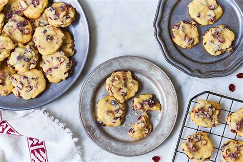 Soft And Chewy Vanilla Orange Cranberry Cookies Recipe King Arthur Flour