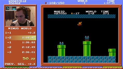 Super Mario Bros New Speedrun World Record For The Minus World Set