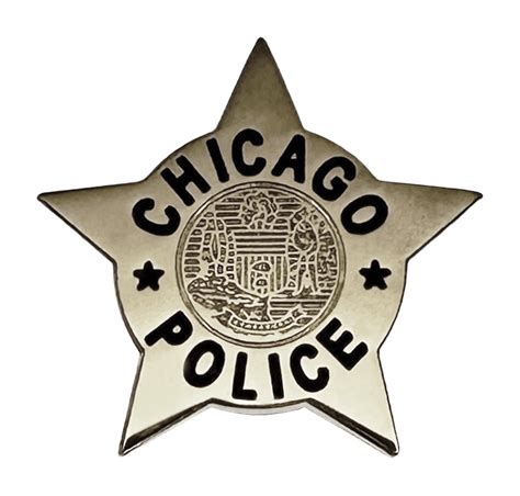 Chicago Police Department Star Lapel Pin Generic 1960s Series