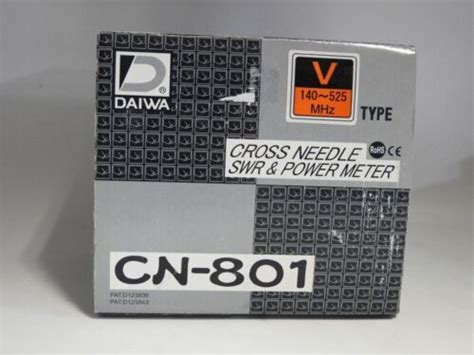 DAIWA CN 801V 140 525 MHz 0 20 0 200 WATTS 2 RANGE AVE PEAK PWR