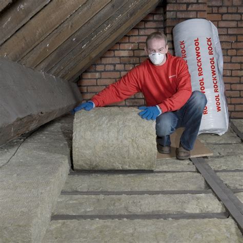 Rockwool Twin Rollbatt Loft Insulation 100mm Perforated 6 6m2 Pack Insulation Superstore