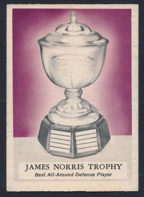 1969 70 O Pee Chee 228 James Norris Trophy Yellow Esposito On Back