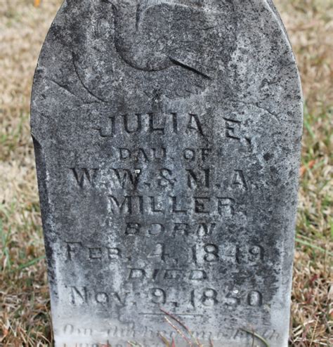 Julia E Miller Find A Grave Memorial