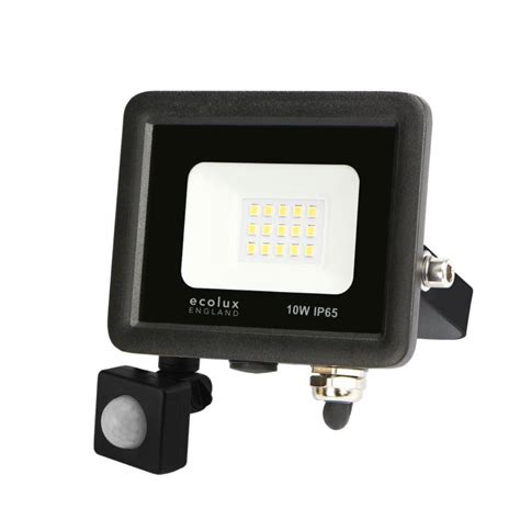 Ecolux Led Floodlight With Pir Sensor Express Electrical