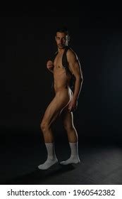 Sexy Nude Man Posing Dark Studio Stock Photo 1960542382 Shutterstock