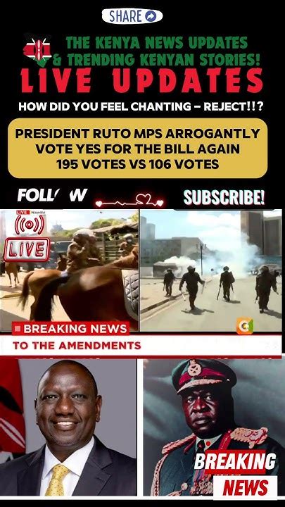 Arrogant President Ruto Mps Vote Yes Again To The Finance Bill Check