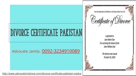 Ppt Complete Guide To Get Divorce Certificate Pakistan With Legal