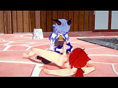 Genshin Impact Hentai Ganyu X Diluc Hard Sex Full Handjob Boobjob Blowjob And Fucked