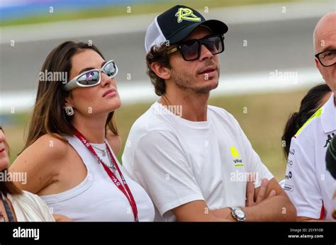 Valentino Rossi and Francesca Sofia Novello Stock Photo - Alamy