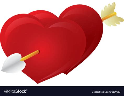 Cupid Arrow Heart Royalty Free Vector Image - VectorStock