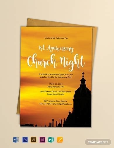 Best Church Invitation Examples Illustrator Word Pages