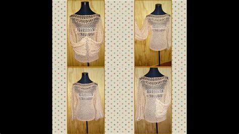 BLUSA EN HORQUILLA Y CROCHET YouTube Croché Horquilla Ganchillo