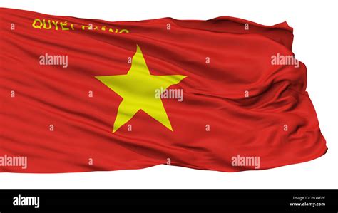 Peoples Army Of Vietnam Flag Isolated On White Background 3d