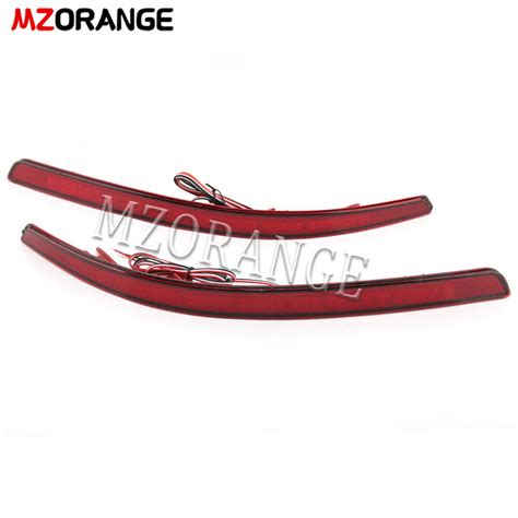 Mzorange Pair Right Left Led Rear Bumper Reflector Lights For Kia