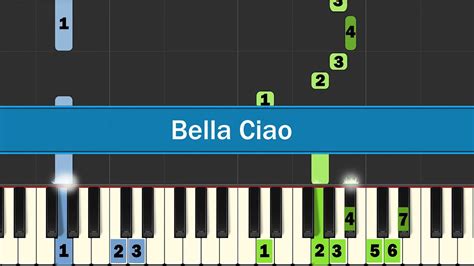 Bella Ciao Easy Piano Tutorial Youtube