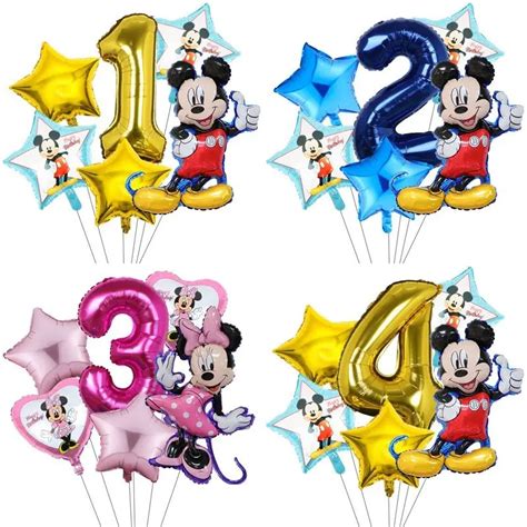 Ensemble De Ballons Mickey Et Minnie Pouces D Corations De F Te