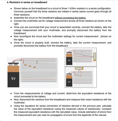 how to connect resistors in series on a breadboard