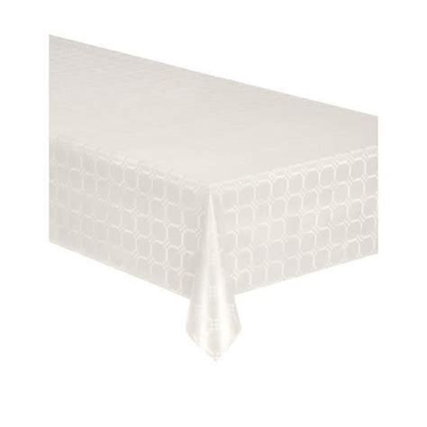 NAPPE EN ROULEAU PAPIER DAMASSE 50 1 18 M BLANC Cdiscount Maison