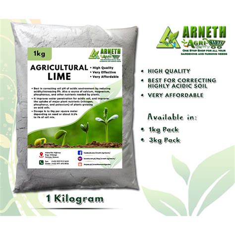 Agricultural Lime Organic Fertilizer 1kg Shopee Philippines