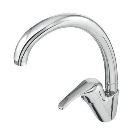 Silver Rola Collection Single Lever Deck Mounted Kitchen Mixer At Best