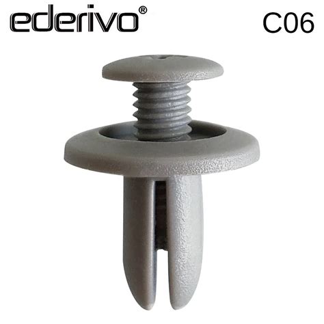 Ederivo 1PCS C06 6mm Hole Nylon Car Fastener Clips Automotive Fender