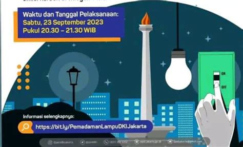 Malam Ini Pemadaman Lampu Di Jakarta Pukul 20 30 Hari Ozon Sedunia