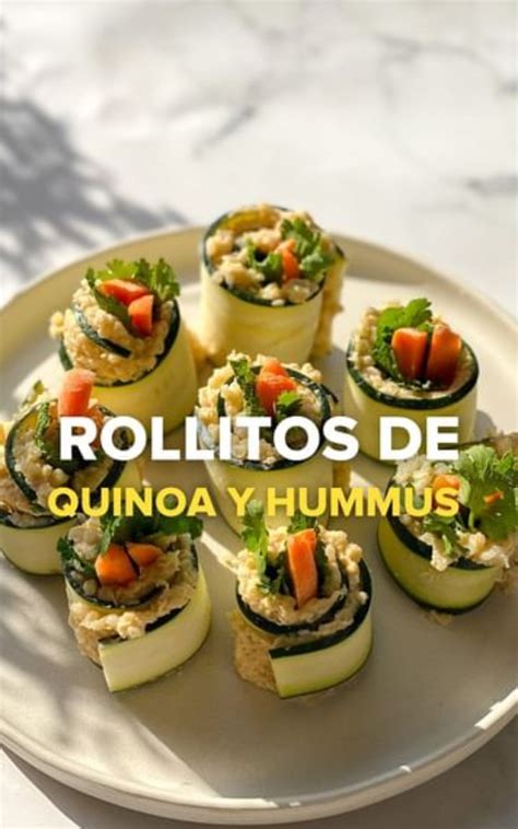 Rollitos de calabacín quinoa y hummus Realfooding