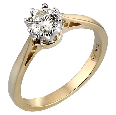 18ct Gold Half Carat Diamond Solitaire Ring H Samuel