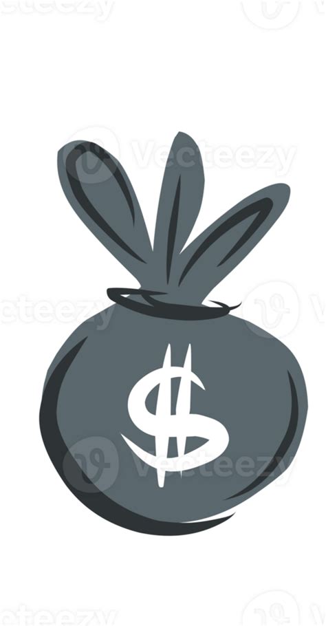 Money Icon Dollar Sign On The Bag 24524182 Png