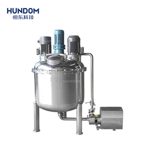 Stainless Steel High Shear Dispersing Emulsifier Vacuum Homogenizer