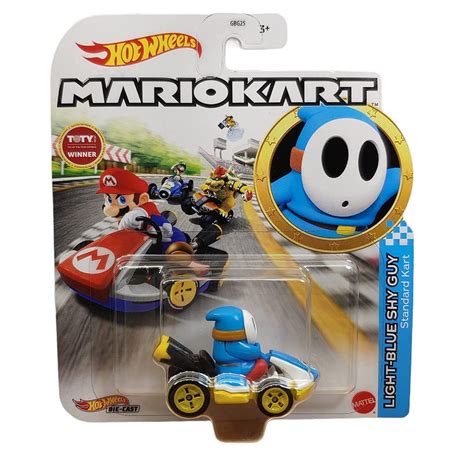 Mario Kart Hot Wheels Light Blue Shy Guy Open Box