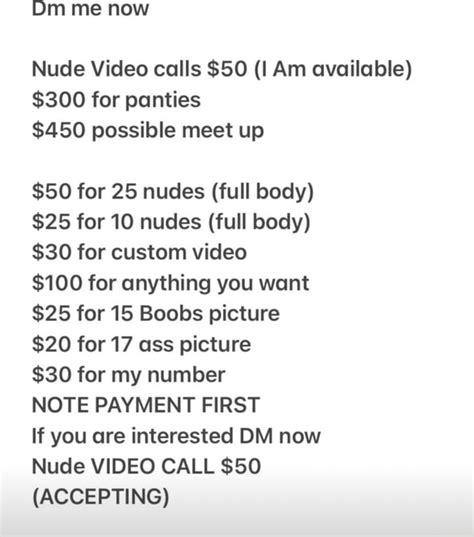 Om Me Now Nude Video Calls 50 Am Available 300 For Panties 450 Possible Meet Up 50 For 25