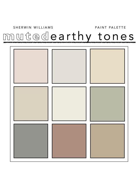 Earth Colour Palette Paint Color Palettes Muted Color Palette Earth