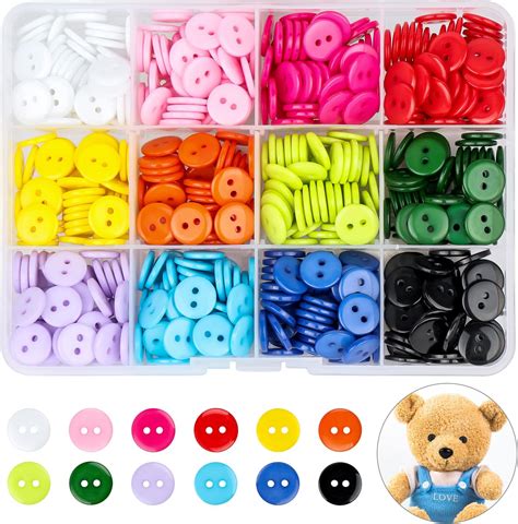 Furuising Pcs Boutons Mercerie Mm Boutons Color S Trous Ronds