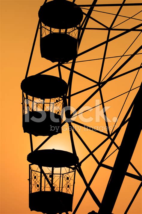 Ferris Wheel Silhouette Stock Photo Royalty Free Freeimages