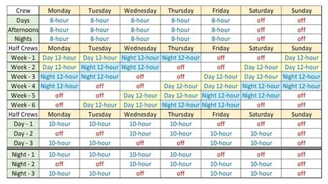 Printable 12 Hour Shift Schedule | Example Calendar Printable