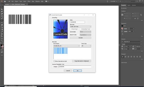 Using The Barcode Fonts With Adobe Illustrator